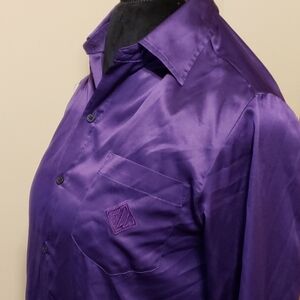 Ralph Lauren royal purple satiny night shirt long